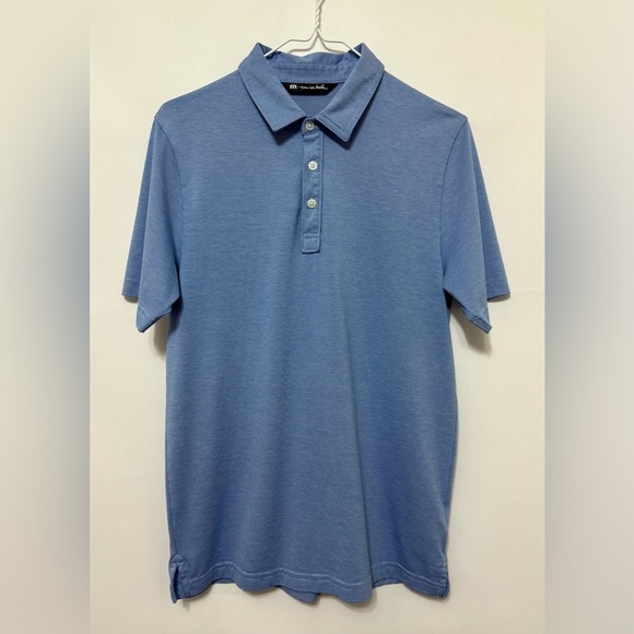 Travis Mathew Micro Stripe Golf Polo Shirt Short Sleeve Wicking Breathable Small - Picture 1 of 11